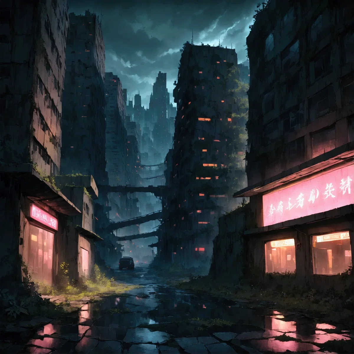 Nightfall | Cyberpunk-fantasy Zombie Apocalypse