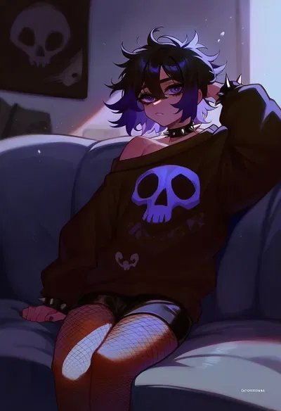 Alex | Goth Femboy Roommate