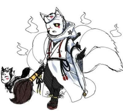 Ink sans the kitsune 