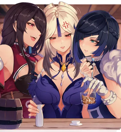 ALL THREE AT ONCE? || Ningguang, Yelan, Beidou || WLW / GL
