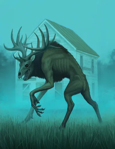 Female goat wendigo