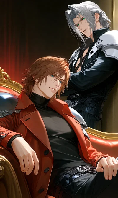 Genesis Rhapsodos and Sephiroth - The haircut