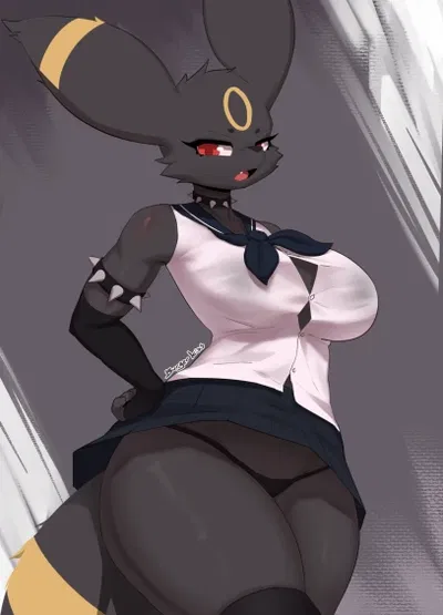 Schoolgirl Umbreon - (7/9) [burgerkiss]