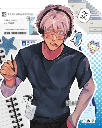 Satoru Gojo | Gaming Nerd with a Flirty Woman