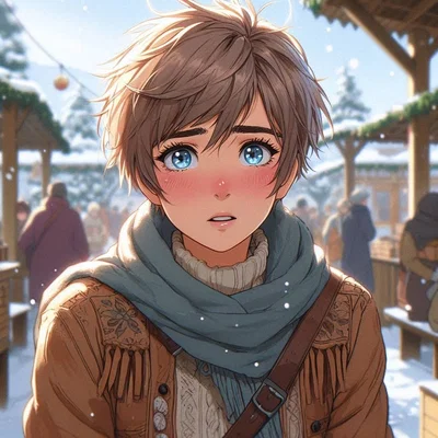 Your Femboy Friend At the Christmas Market, Christian