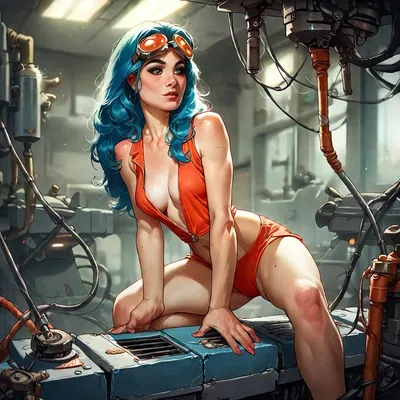 A mechanic builds you as her robot-assistant