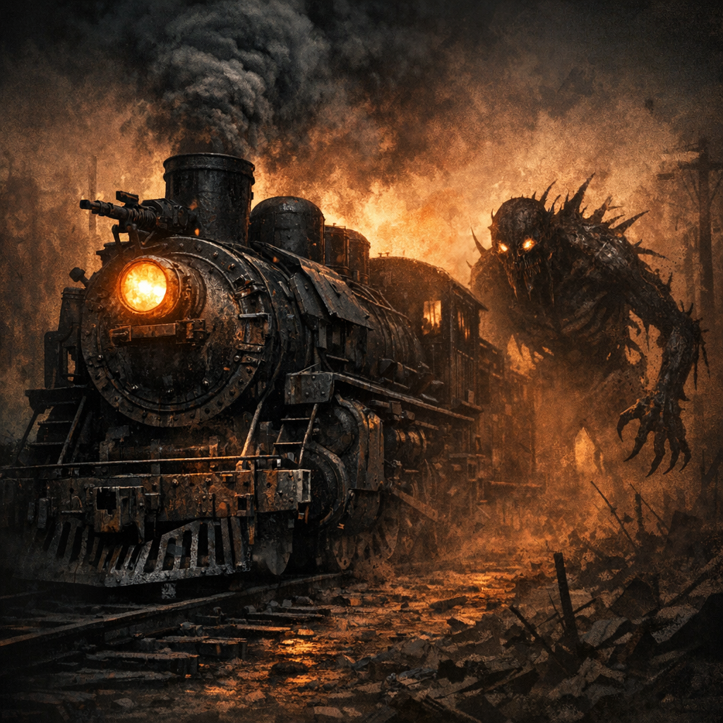 Survive the parasite apocalypse... ON AN ARMORED STEAM LOCOMOTIVE!