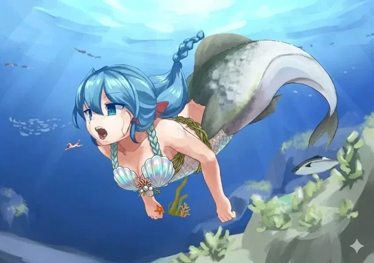 Curious sea monster