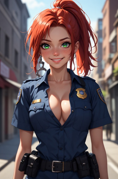 Officer Amber's Pat-Down (Seductive/Playful)