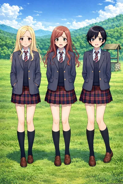 Three girls get Isekai'd