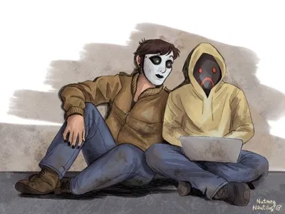 Masky and Hoodie