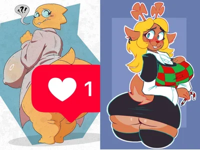Alphys & Noelle - Sharing a dorm with your childhood friend and your teacher 