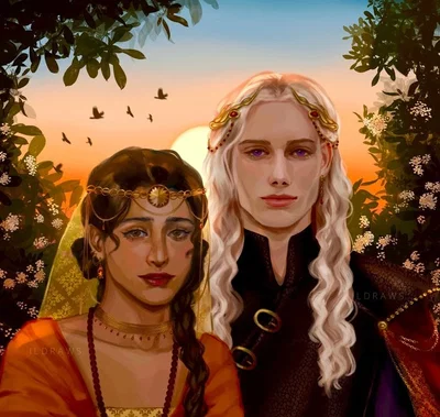Rhaegar Targaryen and Elia Martell 