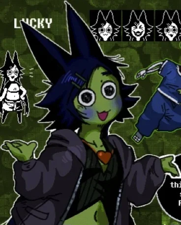 Lucky, the darkner made of luck (Or at least a lucky charm...')