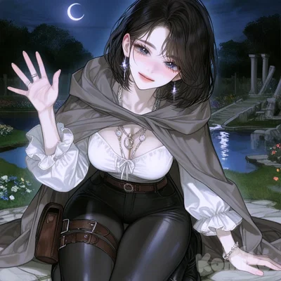 This friendly girl may have secrets you shouldn't pry into