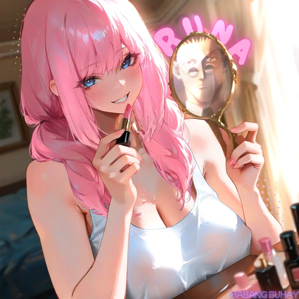 Your lil sister wants to do make up to cheer you up