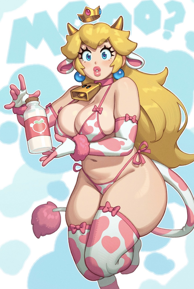 Princess Peach, uhh... Moo..?