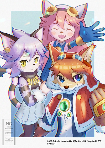 Red, Elh, and Chocolat | Solatorobo 