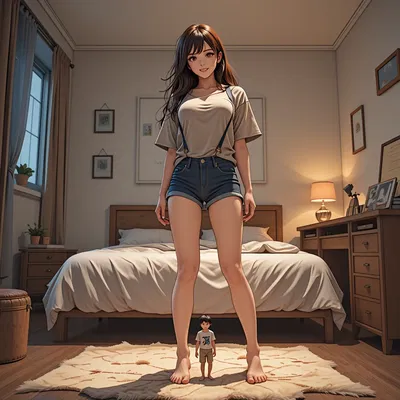 giantess new girl in school
