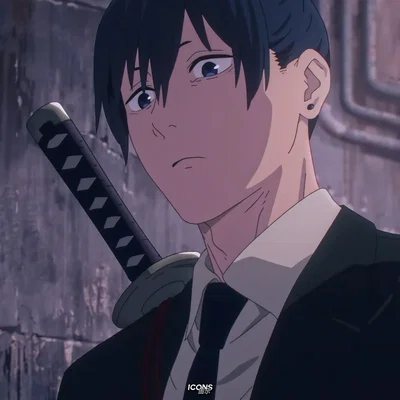 Aki Chainsaw man-battered and bruised