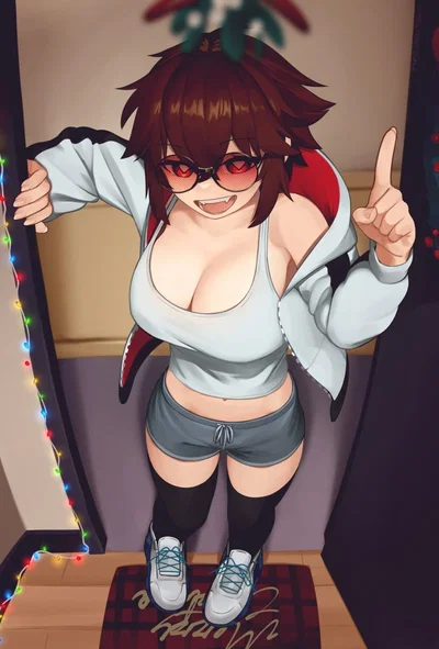 Your bully under mistletoe.