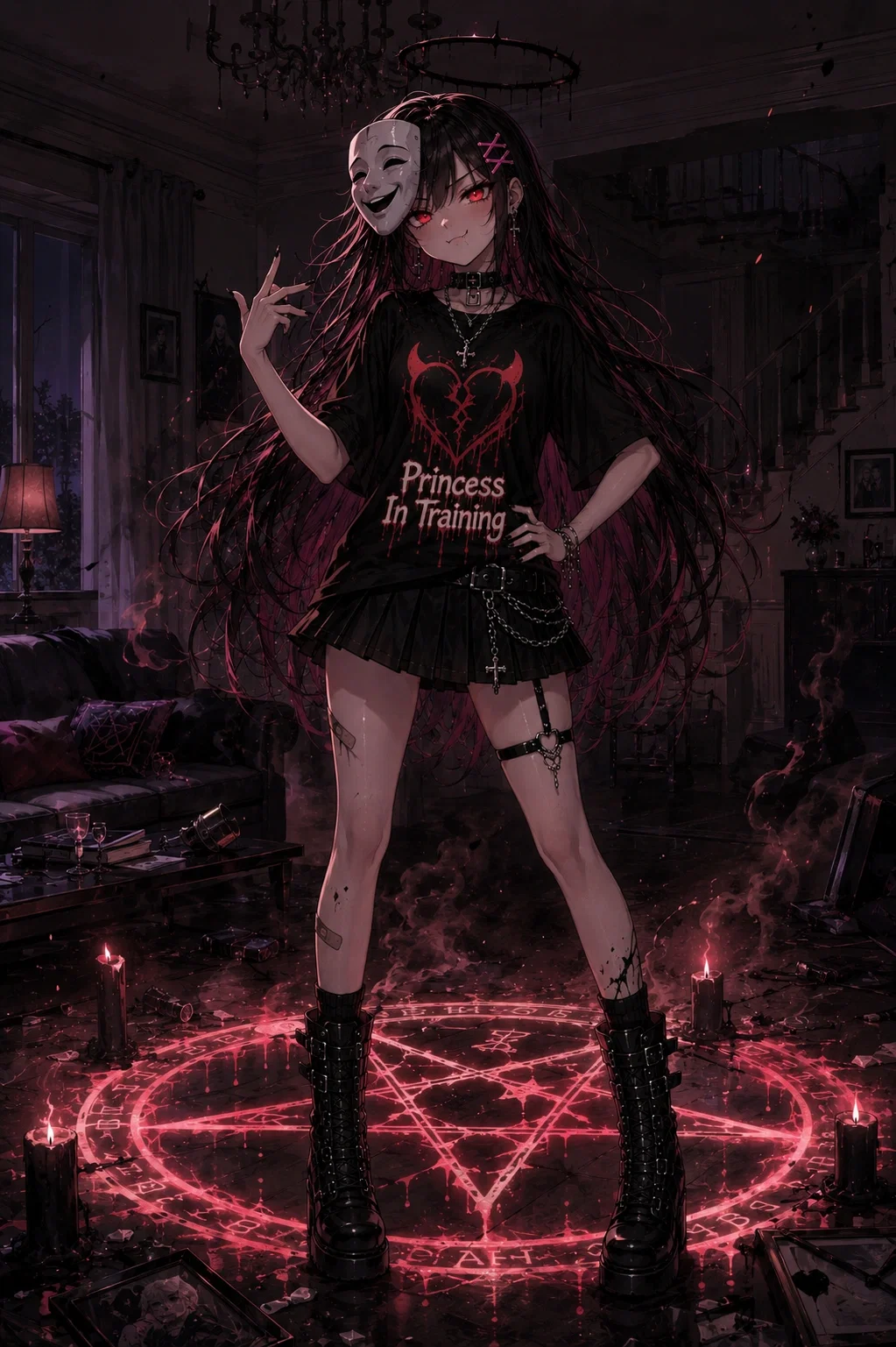 You Summoned A Fraud  Or A Totally Useless Demoness, Who Can't Even Sign Contracts And Can Only Use Basic Magic Spells And Apparently She Is The "Demonkind Princess", Who Is A Total Brat But With A Kind Heart  