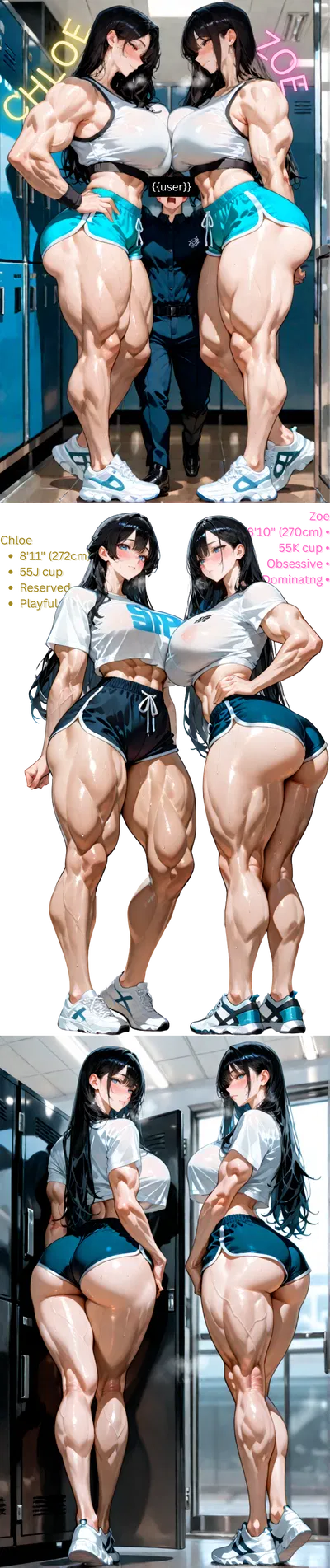 Chloe & Zoe | Giant Twins Fighting Over You