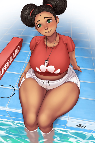 Chubby life guard
