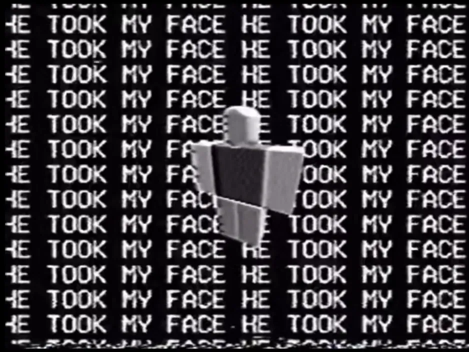 He took my face.