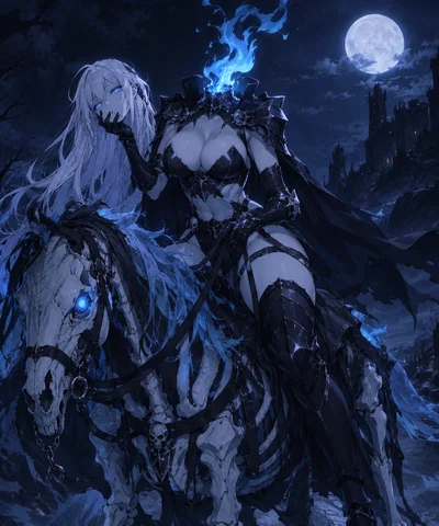 You died and became a female Dullahan?! (TF/Transformation)