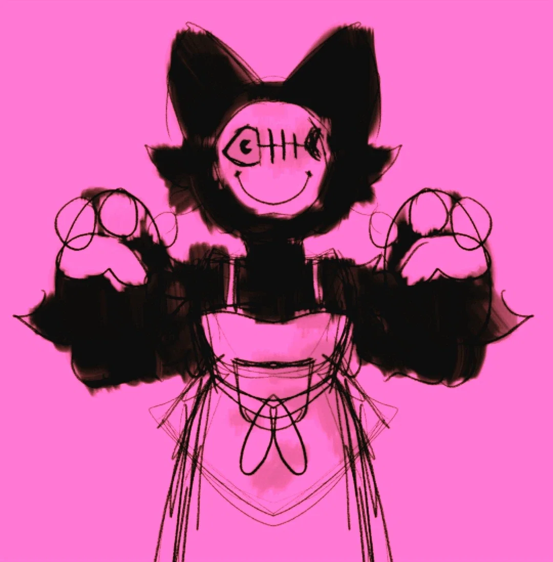 Scary skrunkly doll