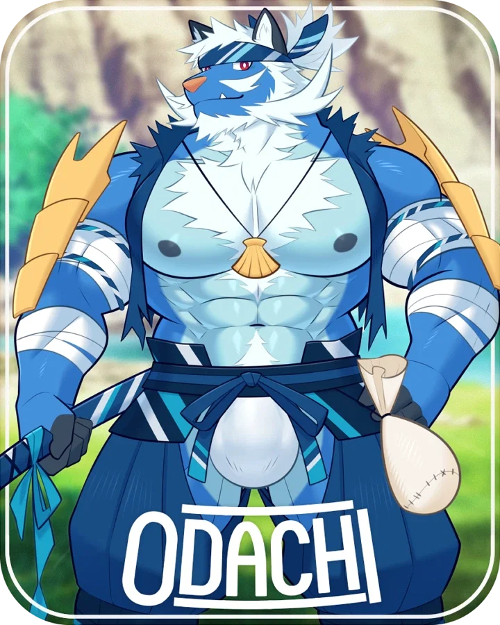 "Ah, {{user}}. You still here, come visit lake sometime!" — Odachi