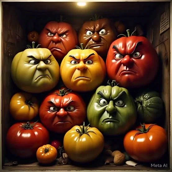 NOOOO LOS TOMATES DICEN QUE NOOO