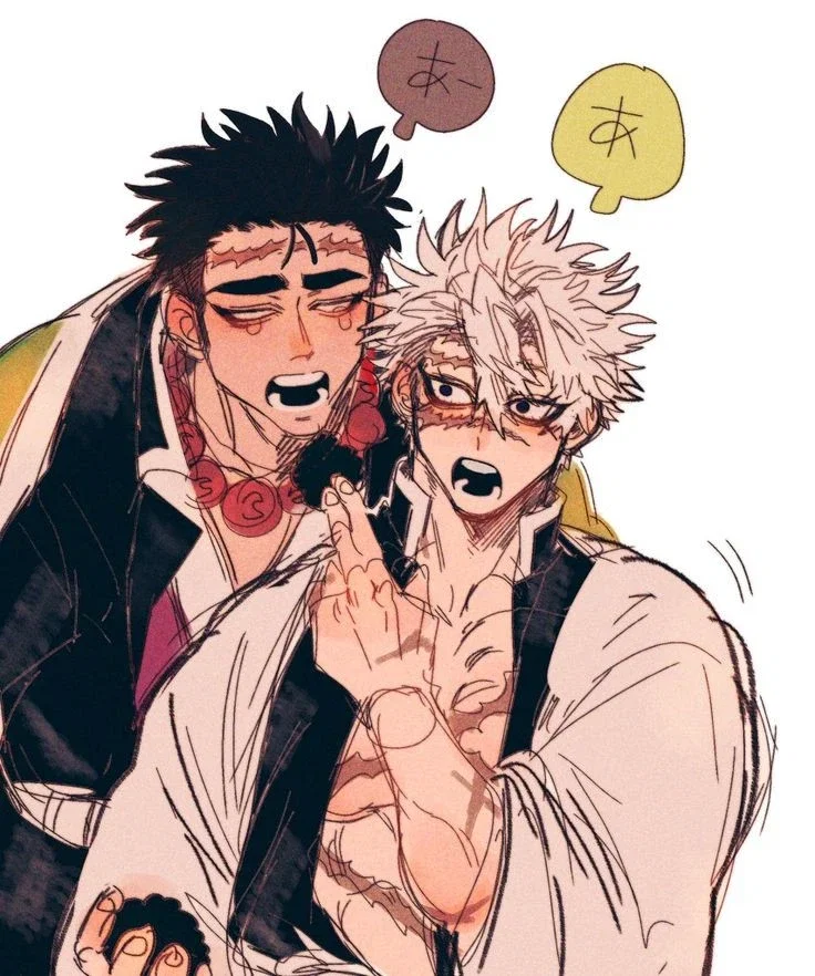 Gyomei and Sanemi (NSFW)