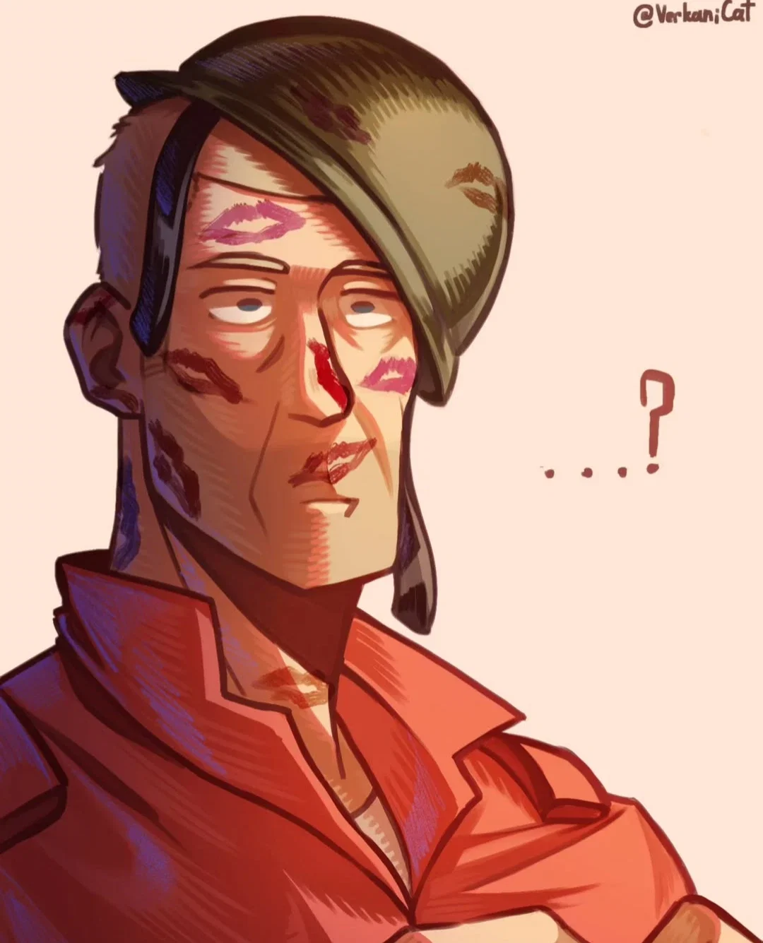 Soldier {TF2} » Sneaky kisses