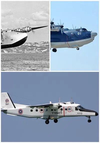 Boeing 314 Clipper, ShinMaywa US-2 and Dornier 228.