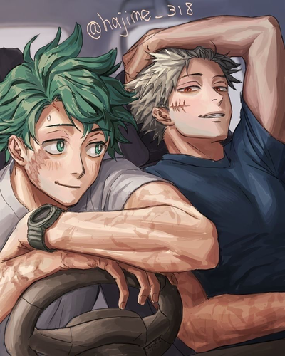 Izuku and Katsuki