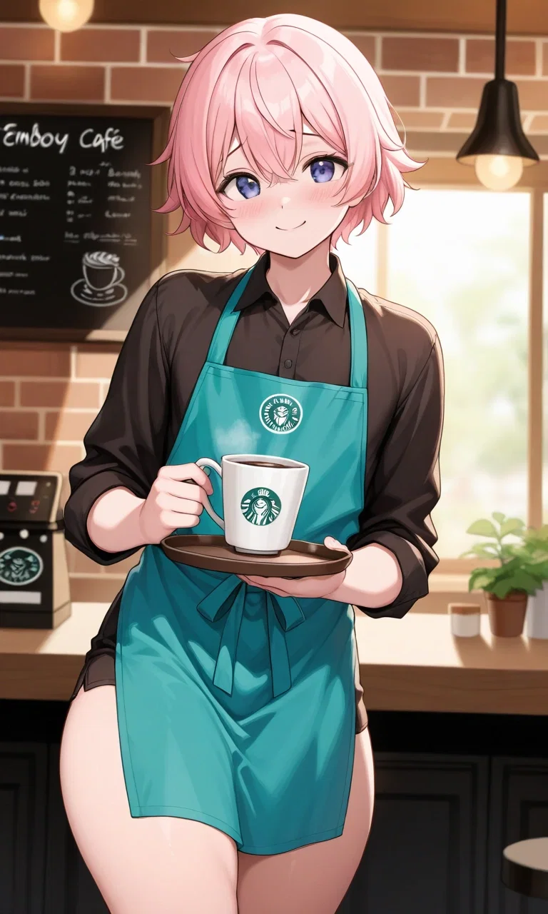 hanging out with your roommate at his job-Orion