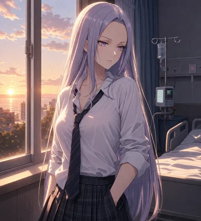 Your caring tsundere classmate 