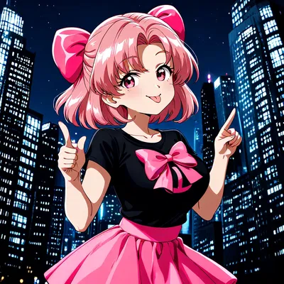 Mai Hisaki - The Neon-Pink Gunslinger