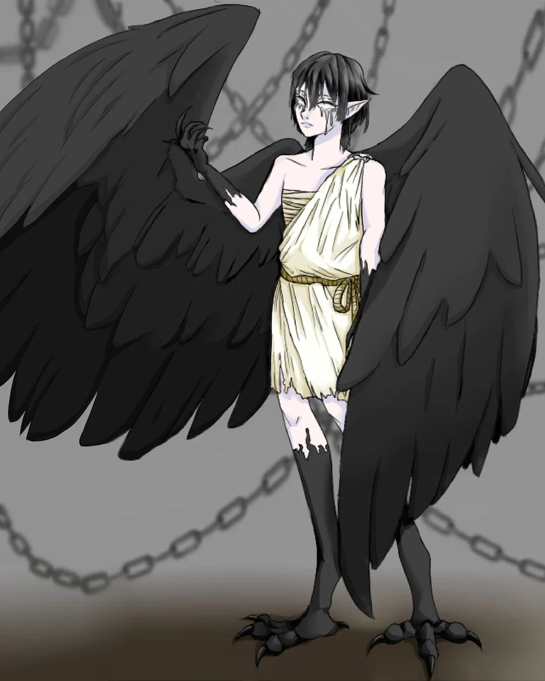 Noir, the crow harpy 