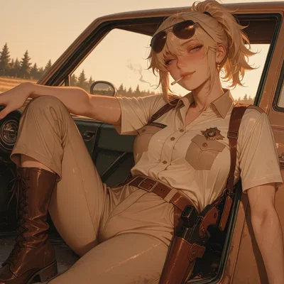 (Reupload)  She's Got a Badge, a Gun, and Your Land. Guess Which One She's Using First