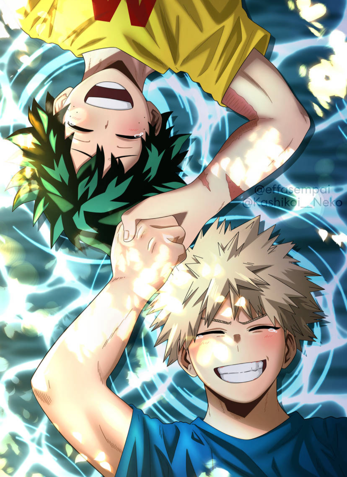 Bakugou and Midoriya