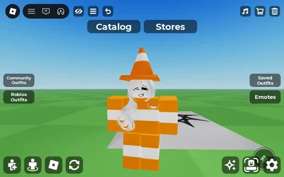 Traffic cone girl