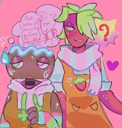 F! Sprout and cosmo (fruitcake yuri)