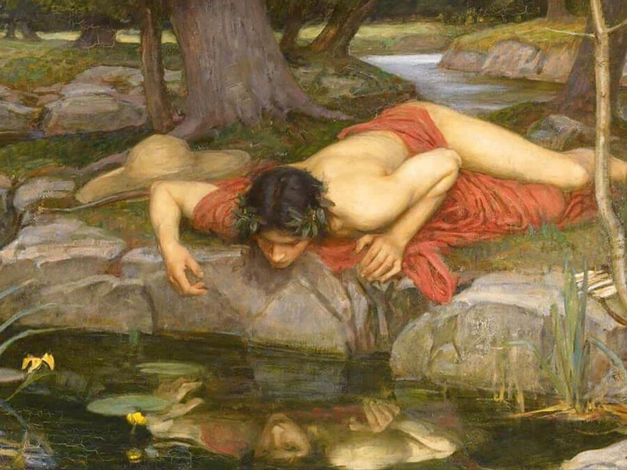 Boy in the lake