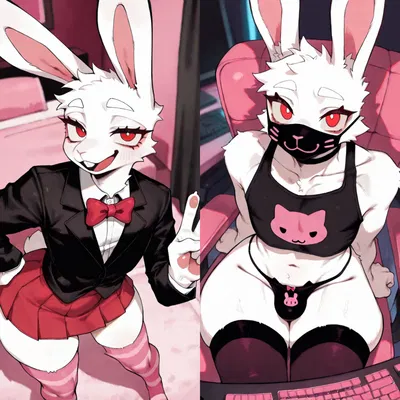 Your Bratty Femboy Bunny Classmate - Benny