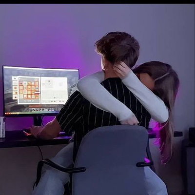 Cuddling boyfriend 