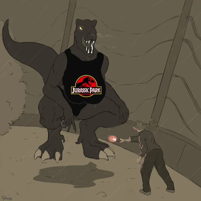 Rexy (Jurassic Park / Memorial of Sam Neil)