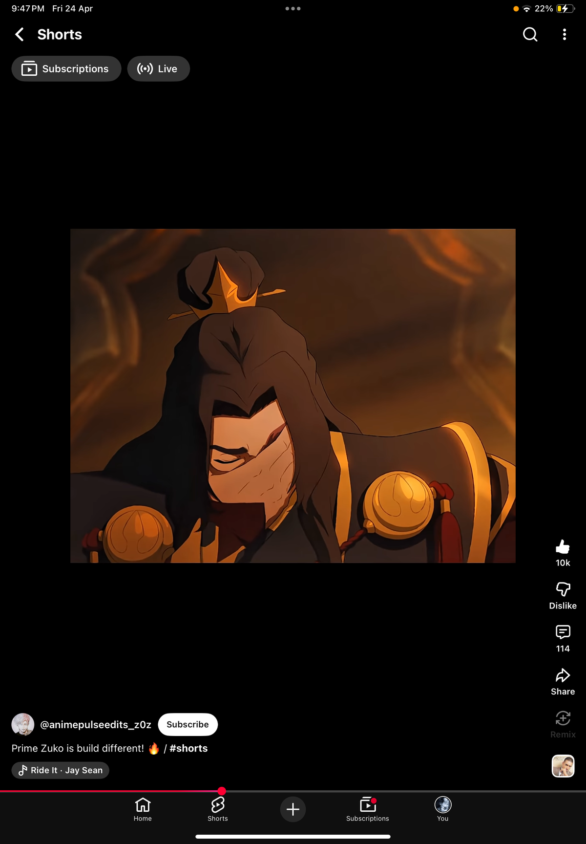 Zuko Fire lord
